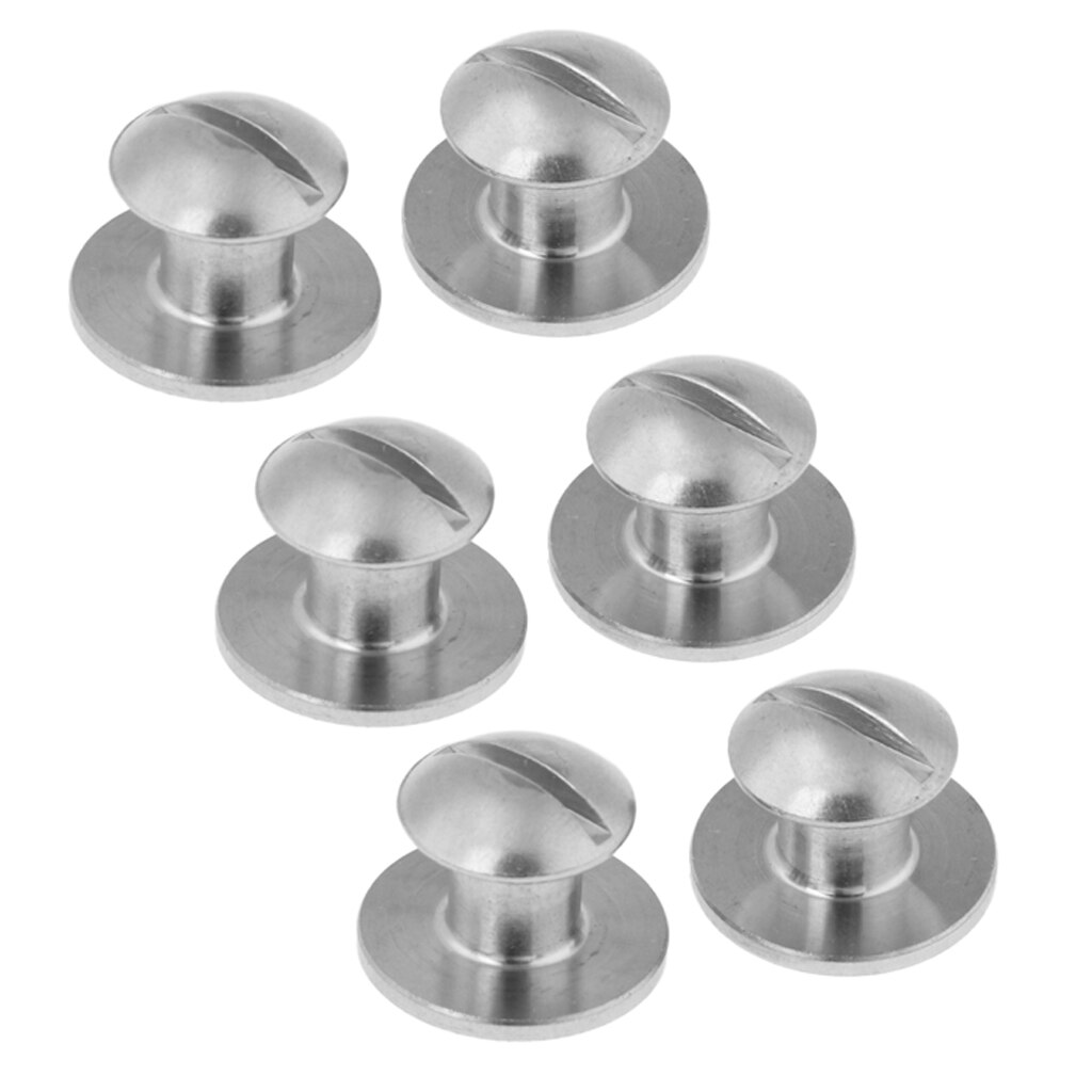 6 Stuks Tech Scuba Duiken Duiker Bcd Backplate Boek Schroef Montage Hardware