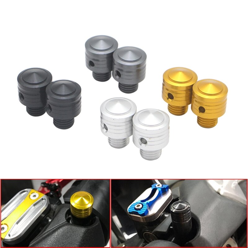 Rétroviseurs de moto adaptateur de rétroviseur latéral de moto boulons vis dans le sens des aiguilles d'une montre 10mm pour Honda Suzuki