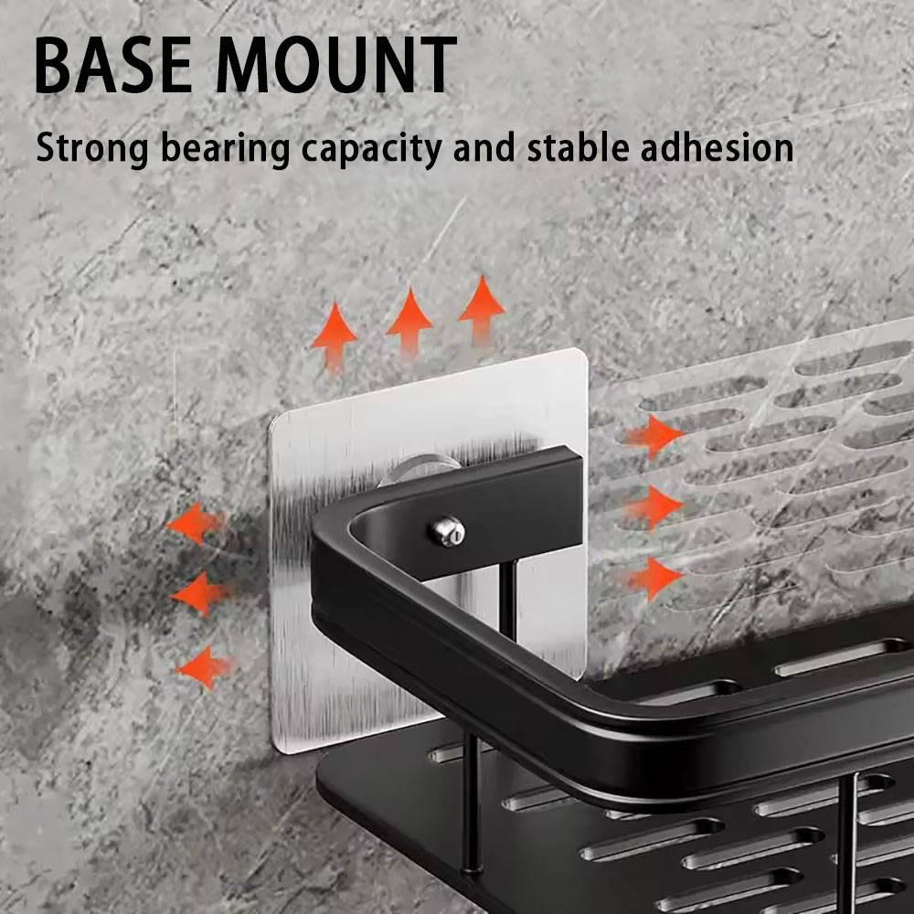Badkamer Plank Make-up Organizer Aluminium Shampoo Rek Douche Plank Badkamer Accessoires Geen Boor Wandplank