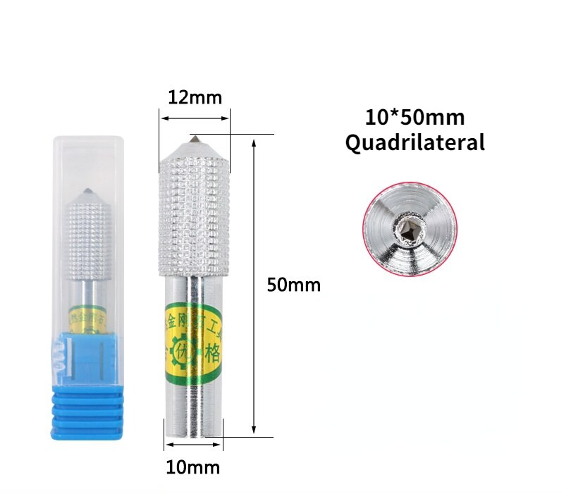 Diamant Stift Schleifen Rad Kommode/Schleifen Rad Dressing Messer/Diamant Schleifen Rad Dressing Stift/Hand Dressing Messer: 10mm Viereck