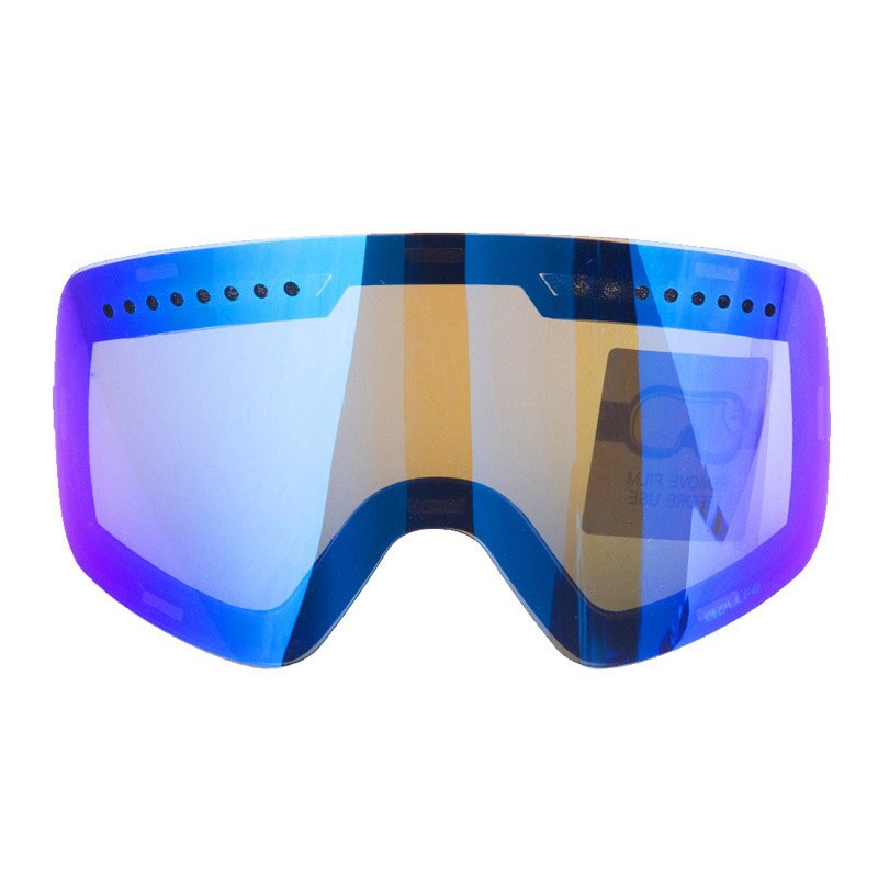 Magnetiske skibriller vintersnøsport snowboardbriller antidugg uv-beskyttelse snøscooter sfæFare ridning skibriller maske: Blå linse