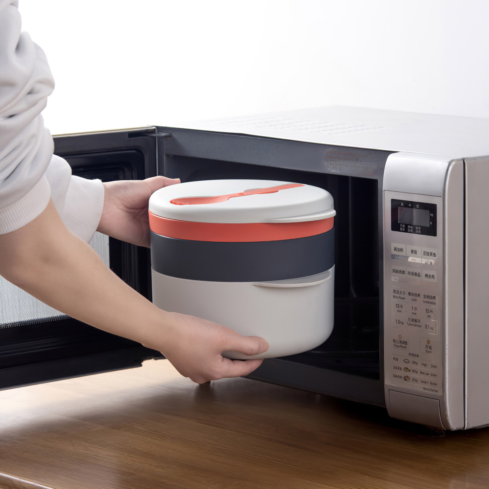 1PC Microwave Cooking Set Multifunctional Cooker Steam Pot Convenient Cooking Steamer For Home Kitchen Cooking