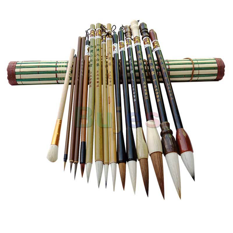 Schrijven Borstel Set Van Traditionele Chinese Schilderen, Landschap Schilderen Borstel Voor Beginners ,15 Stks/set, Kunst Levert