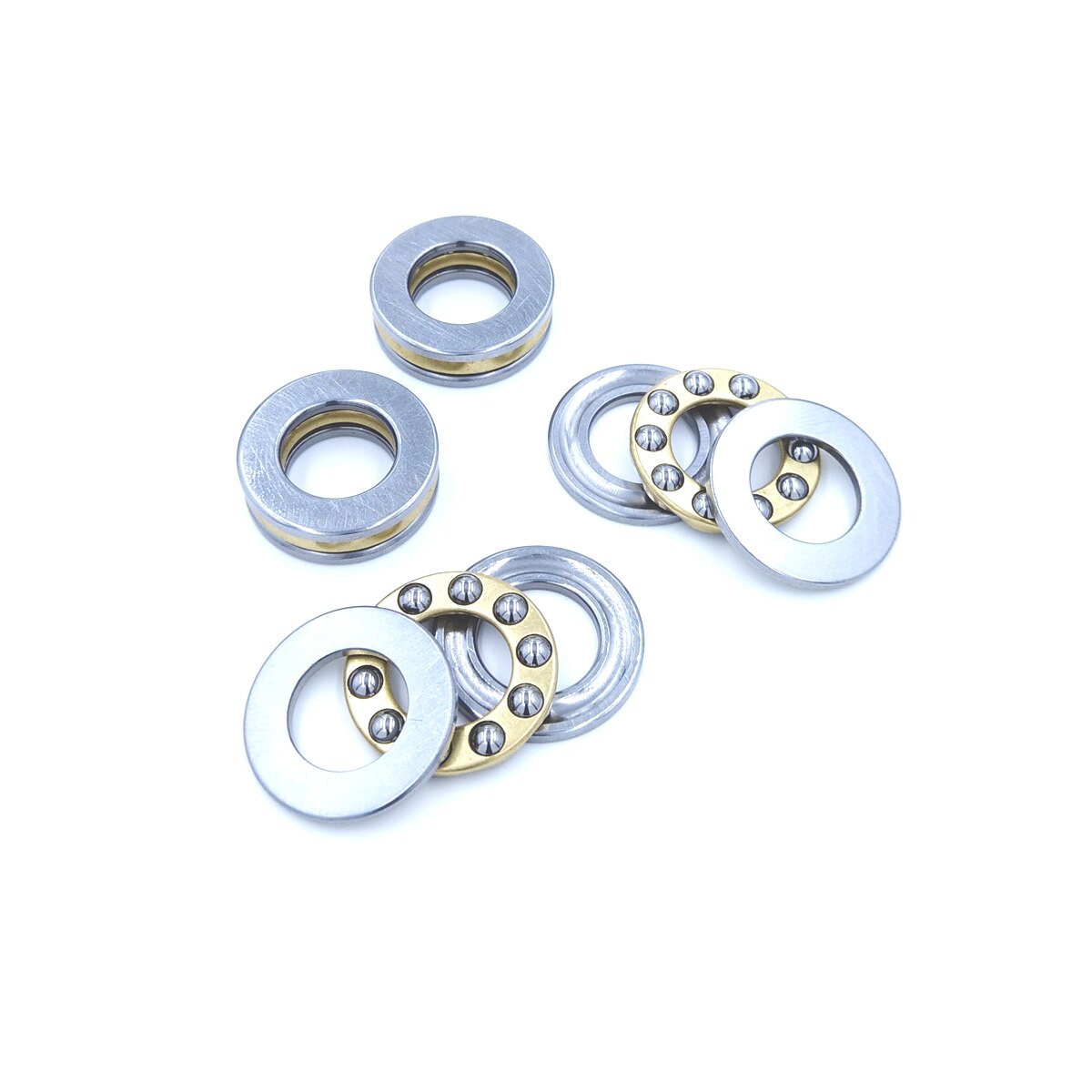 1 pieza F4-10M 4x10x4mm rodamiento Axial de bolas 3-partes * 3-en-1 plano de