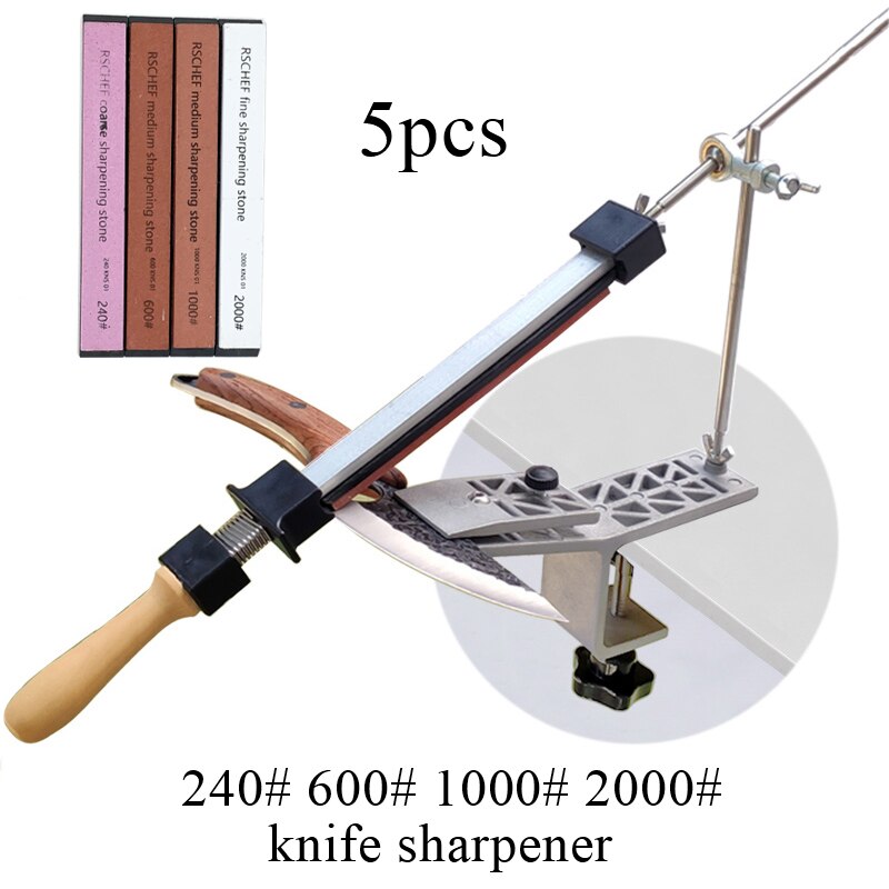 Fixed angle knife sharpener Aluminum alloy whetstone sharpening stone kitchen system sharpener tool grind any tool: set 2