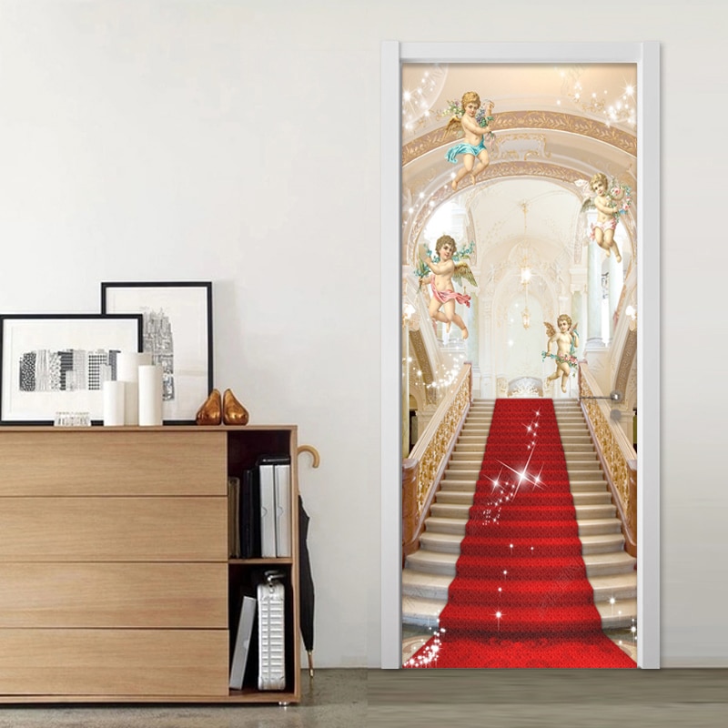 Custom Mural Wallpaper European-Style Small Angel Cupid Tv - View #4