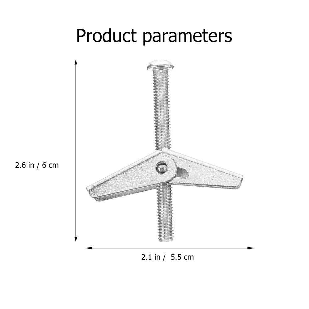 20pcs Toggle Bolts Durable Premium Hanging Heavy Items Bolt Wing Nut Kit Drywall Bolts for Indoor