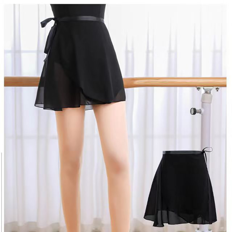 Adulte mousseline de soie ballet tutu danse jupe femmes filles gymnastique jupe portefeuille formation ballet jupes falskirts ballet ballet danse fa