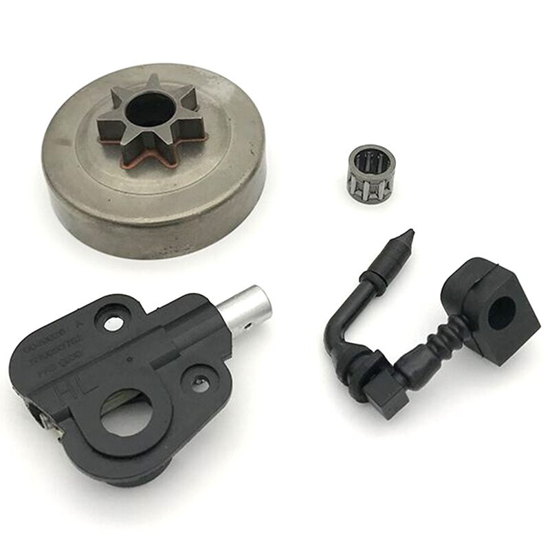 3/8 pouces tambour d'embrayage pignon Kit pompe à huile pour partenaire 350 351 352 370 371 390 420 tronçonneuse pièces de rechange 530047061