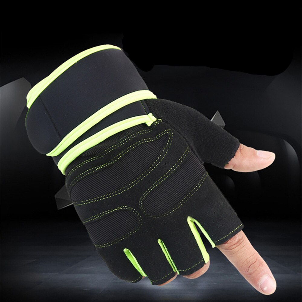 Halvfinger treningsstudio hansker tungvekt sportsøvelse vektløftehansker kroppsbygging trening trening sport Fitness hansker