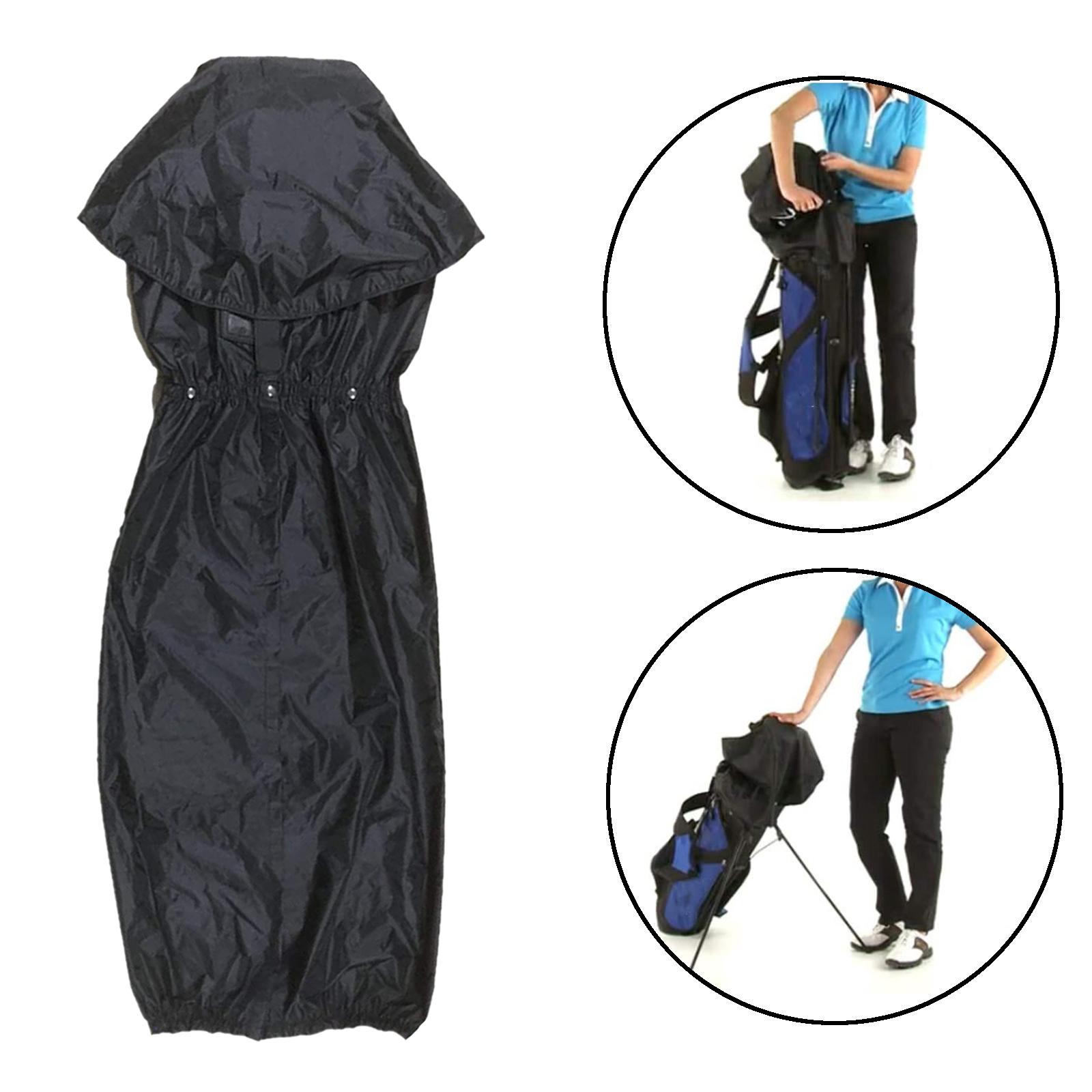 Saco de golfe capas de viagem capa de chuva com capa dupla zíper anti-poeira grande caso capa de chuva para carrinho de golfe