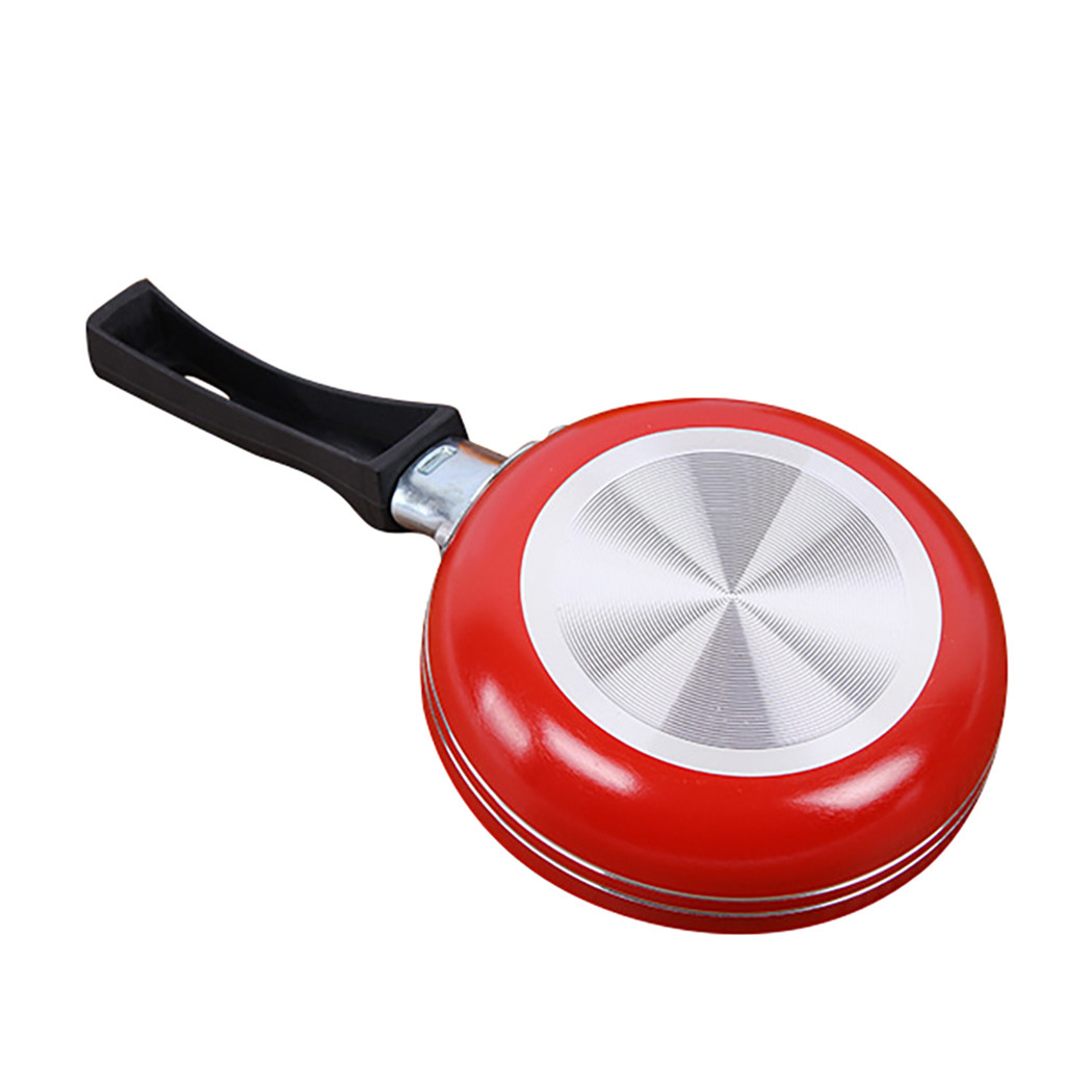 Mini poêle à frire antiadhésive en acier, 12cm/14cm/16cm, casserole de couleur aléatoire pour ustensiles de cuisine, ustensiles de cuisine