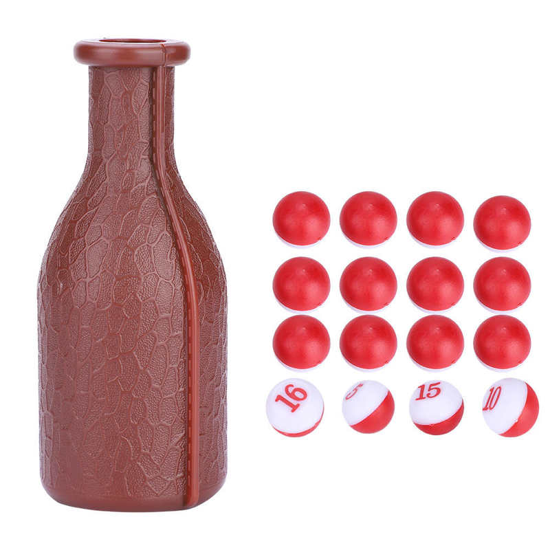 1 einstellen Billard Shaker Flasche Billard Spiel Kelly Schwimmbad Shaker Flasche mit 16 Nummeriert Marmor Würfel Kasten Billard Zubehör