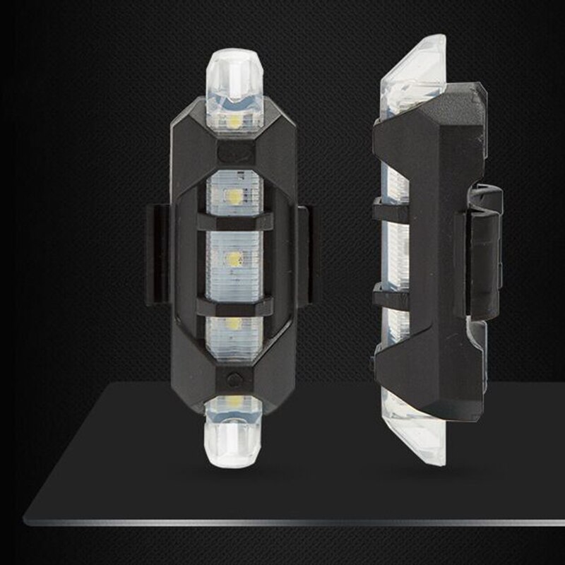 Smart Sensing Fahrrad Licht Lampe Wasserdichte LED Lade Sicherheit Warnung Radfahren Rücklicht Mountainbike Hinten Licht Zubehör: Black