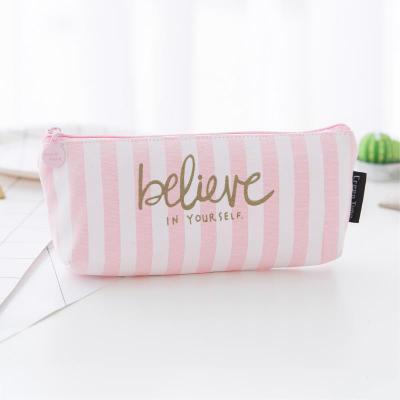 1 Pcs/Verkoop Beknopte Kawaii Etui Leuke Roze Ruit Patroon Schoolbenodigdheden Briefpapier Pennenbakje Potlood Tas: 13