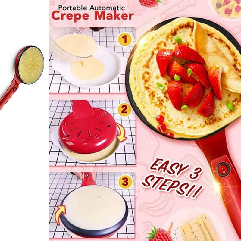 220V Non-stick Electric Crepe Maker Pizza Maker Pancake Maker Crepe Making Pan Household Kitchen Tools Cooking Pan