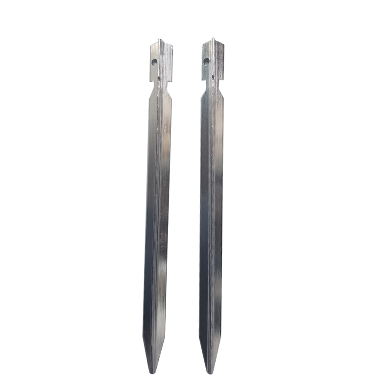 18cm tältpinnar tältpinnar i aluminium spik för camping tältrep ultralätt tälttillbehör utrustning utomhusresor: Vit 2 st