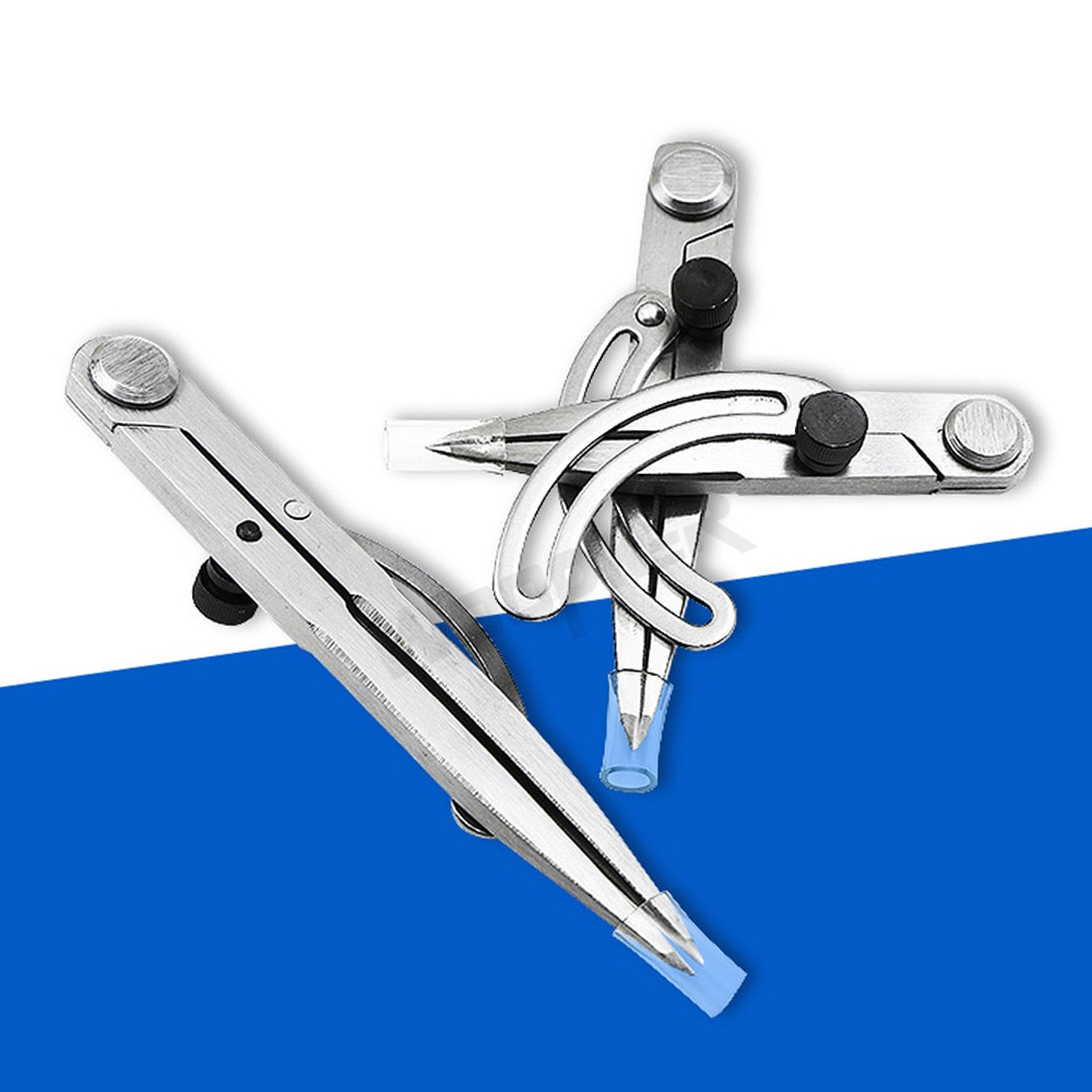 Boussole d'espacement réglable, outil rotatif d'artisanat en cuir, graveur, bricolage, menuisier, dessin de cercle, outils de coupe