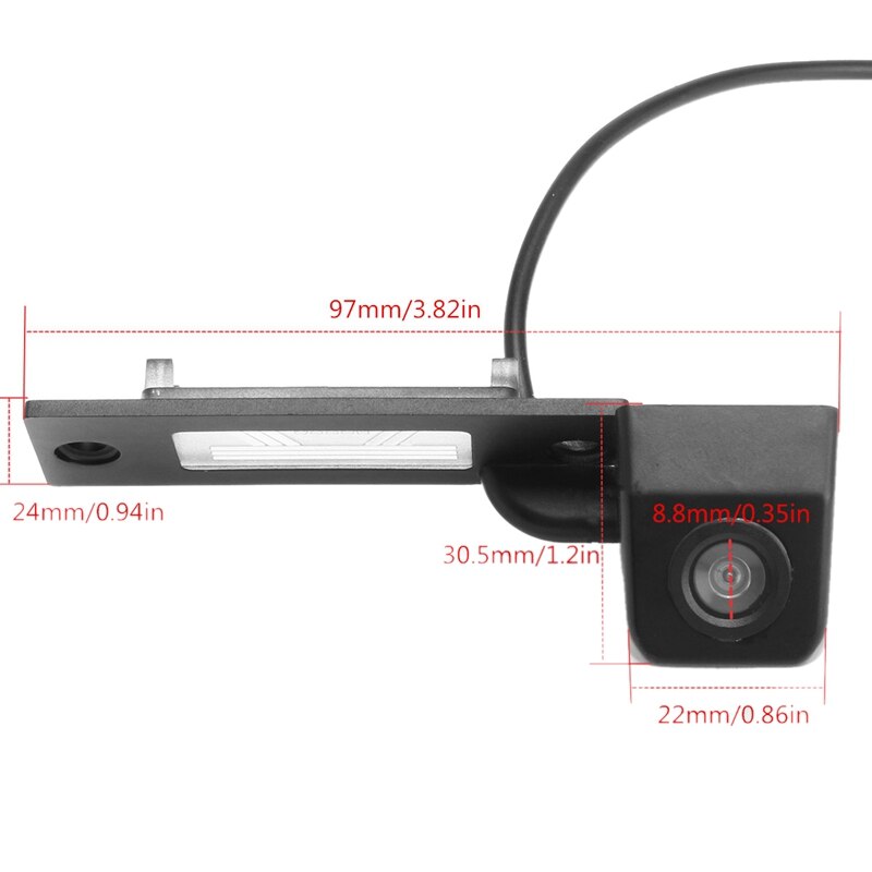 170 Graden Hd Auto Achteruitrijcamera Voor-Vw Transporter T5 T30 Passat B5 Touran Jetta
