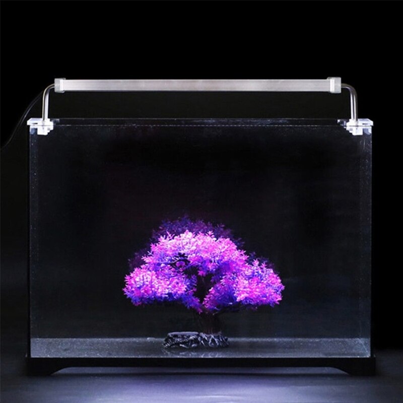 Waterproof 100-240V Underwater Light Fish Tank Light Crystal Glass Lights RGB Color Changing Submersible Aquarium Colorful
