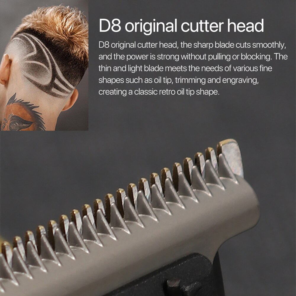 Kemei 1971 Pro Li T-Outliner Skeleton Heavy Hitter Cordless Trimmer Men 0mm Baldheaded Hair Clipper Finish Hair Cutting Machine