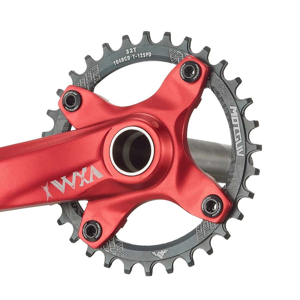 Motsuv fiets 104 bcd crank smal breed kettingblad mtb fiets rond ovaal 32 t 34 t 36 t 38t fietsen aluminiumlegering kettingblad onderdeel