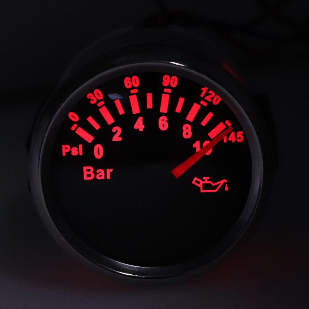 Universal Oil Press Gauge Oil Pressure Meter for Car Auto Boat Truck Pressure indicator