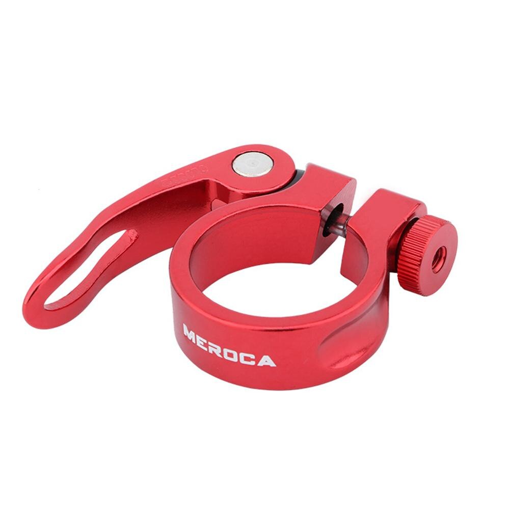 Fiets Quick Release Zadelpenklem Aluminium Zadel Buis Vergrendeling Klem Racefiets Zadelpenklem: Red 31.8mm