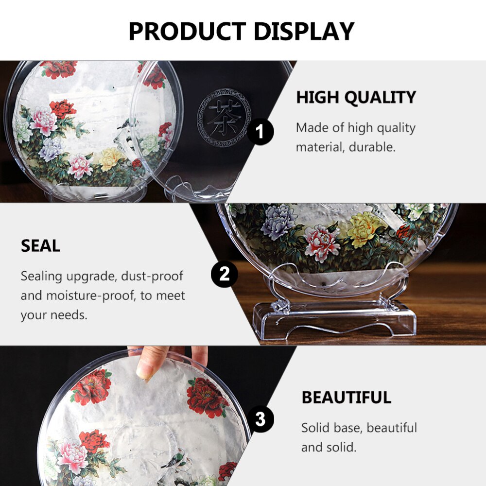 1pc Tea Display Stand Plastic Tea Holder Rack Tea Collection Box Decorative Tea Case for Shop Office Desktop Home