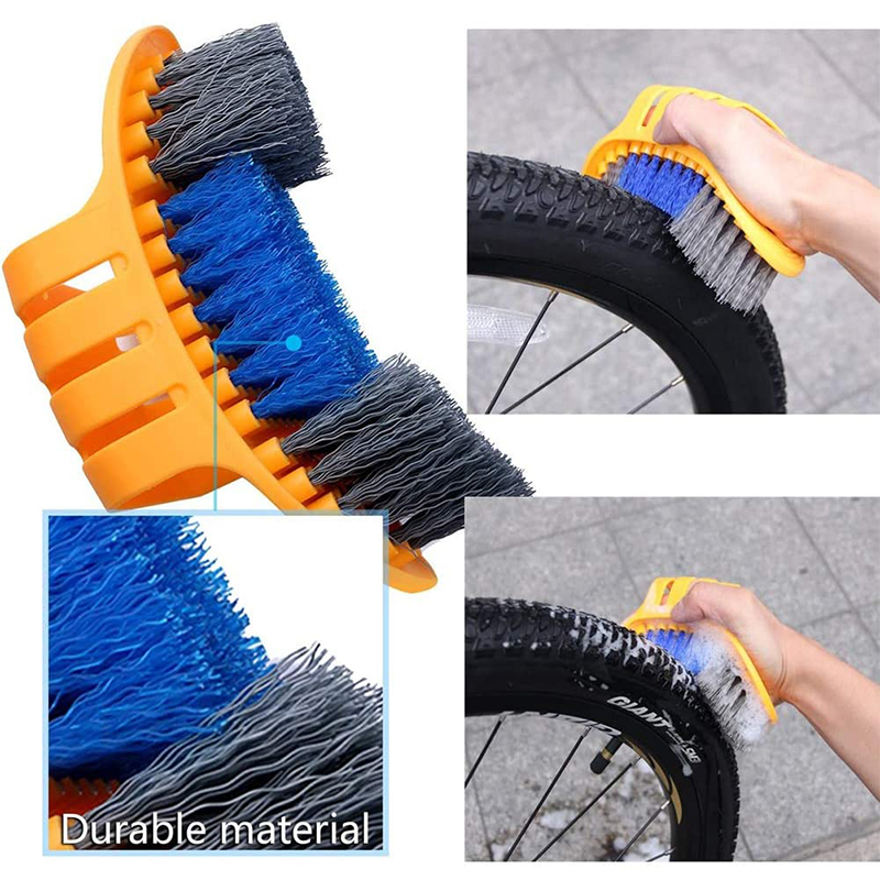 Kit de limpieza de cadena de bicicleta de carretera, limpiador de engranajes, cepillo de limpieza, mantenimiento de ciclismo, guante, herramienta