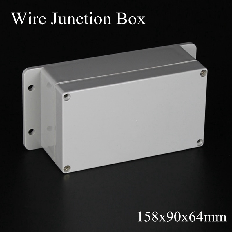 158x90x64mm ABS IP65 Waterproof Plastic Wire Junction Box With Mounted Distribution Enclosure Project Case Electronic Terminal