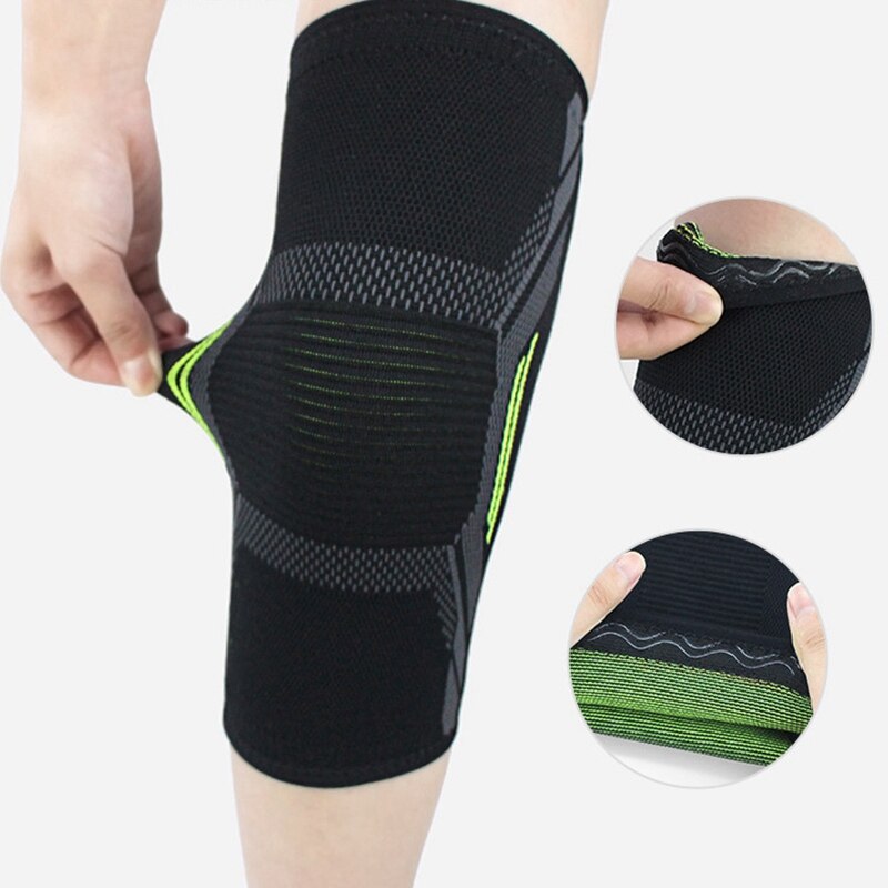 Ademend Basketbal Voetbal Sport Kneepad Hoge Elastische Volleybal Kniebeschermers Brace Training Knie Ondersteuning Beschermen S