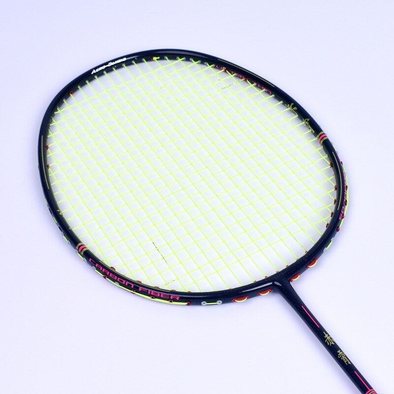 REGENBOGEN SCHWERT Professinal Badminton Schläger Verstärkt Angriff Schläger Breite Feder 32 £ Voller Kohlenstoff Gewebt Großen Spiel LJ3072Sie: Grün Linie