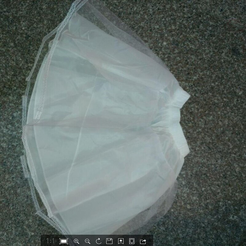 Frauen Braut Einzigen Schicht Chiffon Lolita Kurze Petticoat Ballettröckchen Felsen Blumen- Spitze trimmen Prinzessin Hochzeit kleid