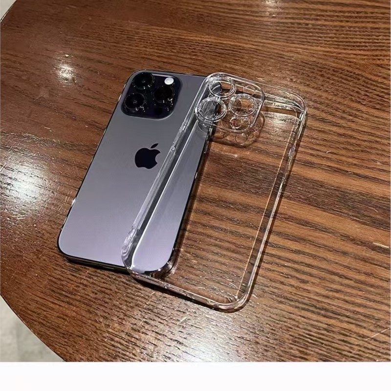 Voor iphone 15 Pro Case iphone 11 12 13 mini 14 15 16 Plus 16 Pro Max Cover Camera Bescherming Clear siliconen Case iphone 15 Pro