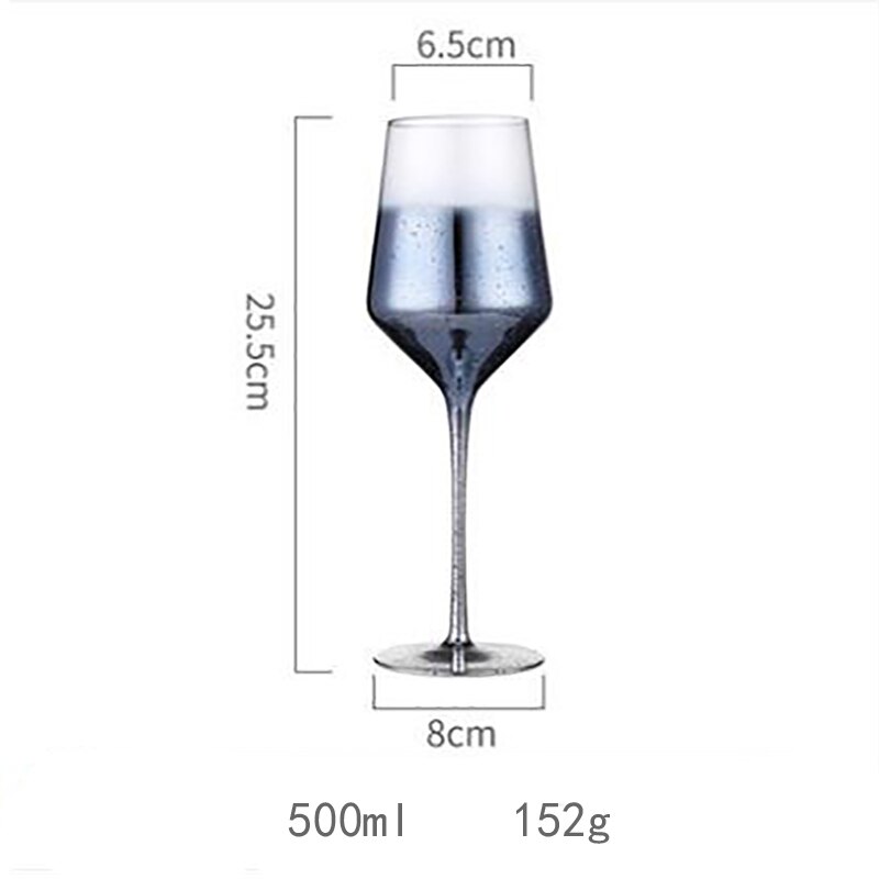 Vinglas färgglada glasvaror för att dricka champagnekristallina bröllopsglas dekoration vin kopp fest exqusite: 500 ml 4