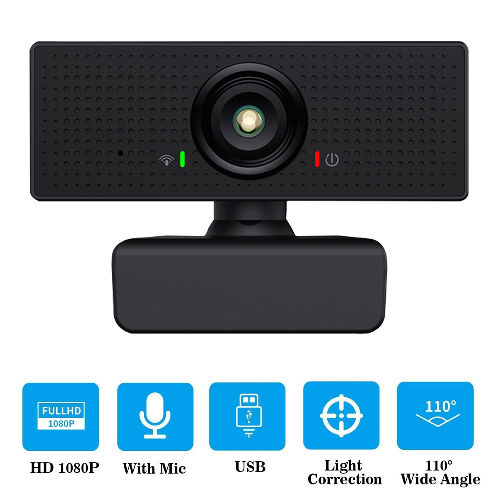 Ballee N.e Hd Webcam 1080P Usb Camera Pc Ingebouwde Microfoon 110 ° Gezichtsveld 360 ° rotatie Voor Video Studeren Conferenties Веб Камера