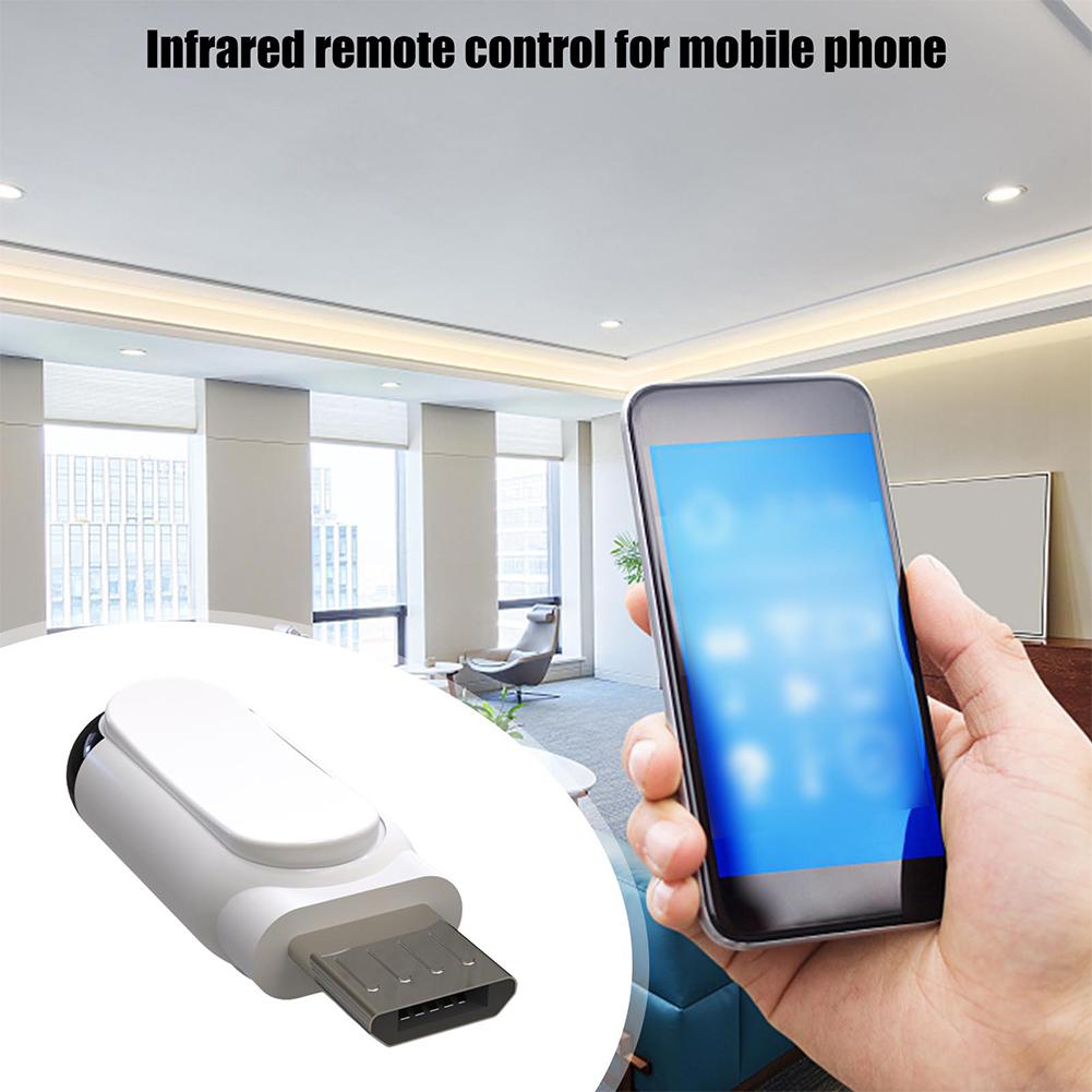 Type C / Micro Usb Interface Intelligent App Control Mobile Phone Remote Control Wireless External Infrared Appliances Adapter