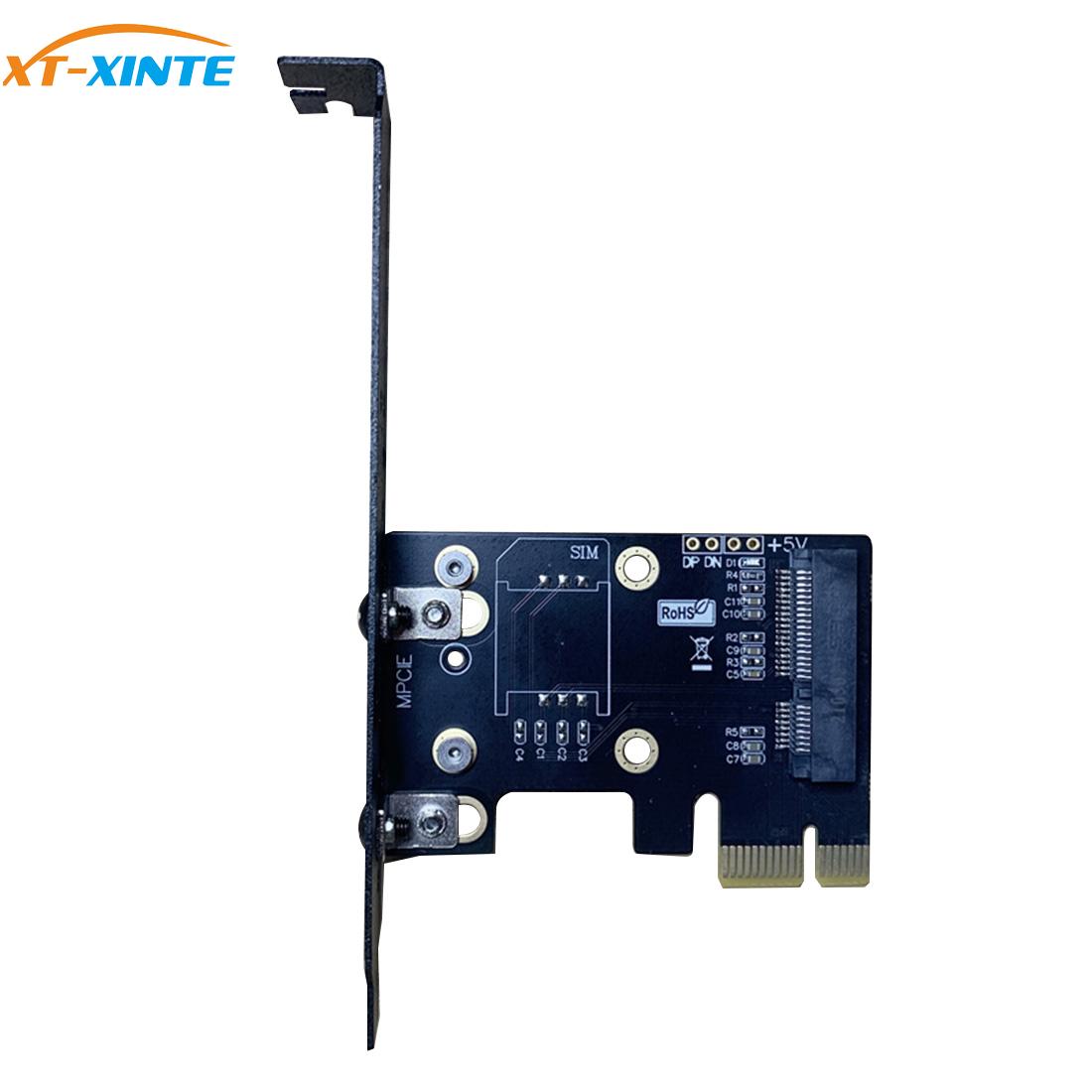 XT-XINTE Mini Pcie Naar Pcie X1 Adapter Kaart Voor Draadloze Netwerkkaart AX200 Voor Desktop