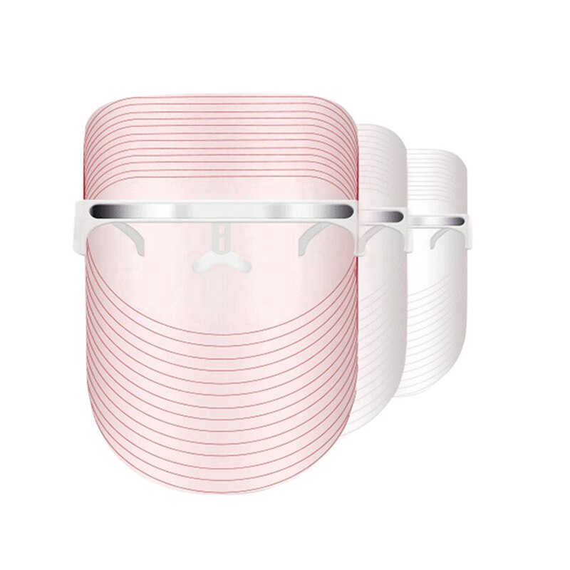 LED beauty mask for skin rejuvenation pores removal skin tightening 3 colors photon light therapy