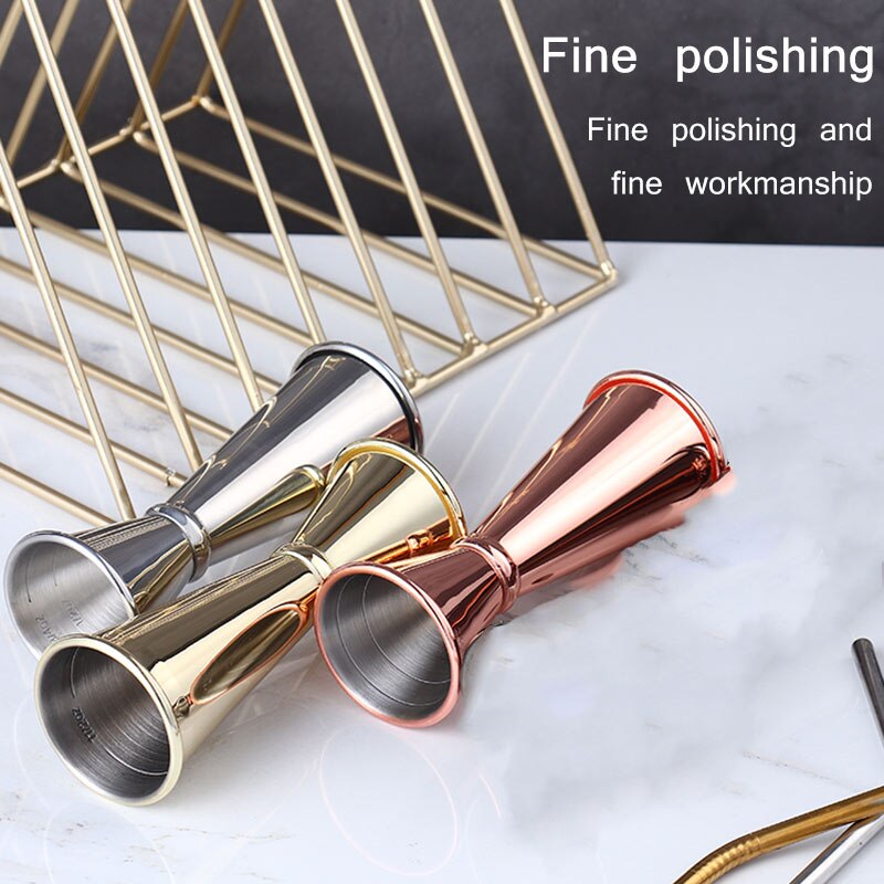 30/60ML Double Sided Cocktail Liquor Stainless Steel Measuring Cup Bartender Drink Mixer Jigger Shot Bar Measure