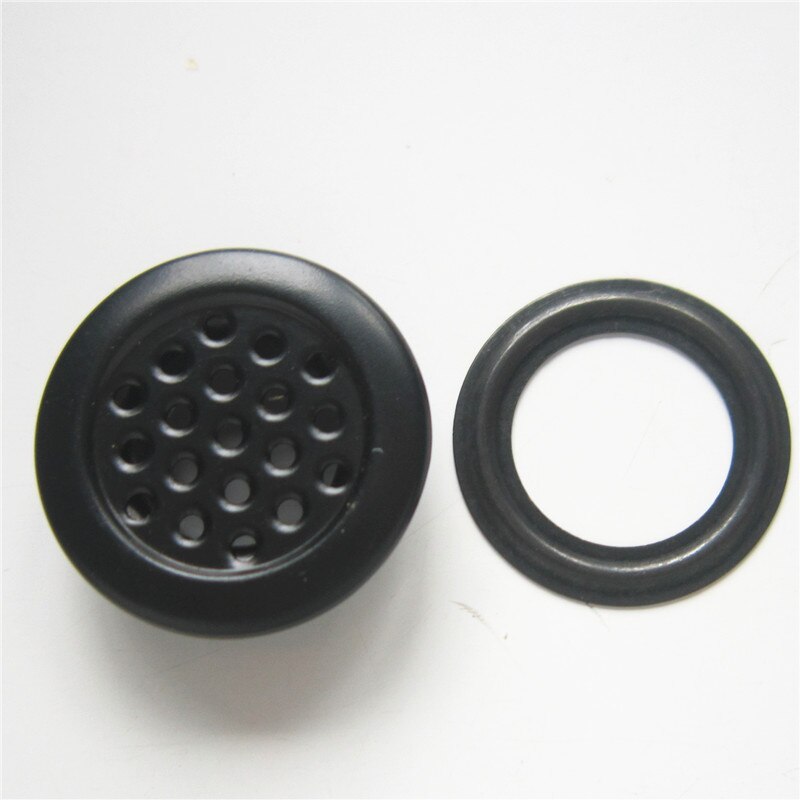 19 MM diameter Brass material eyelets with net 10 MM hole inner diameter eyelet for the hat and raincoat: Black