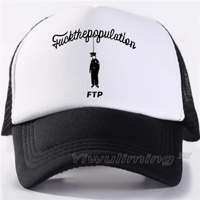 Kesä rekkamies lippalakit ftp viileä kesä musta aikuisten viileä baseball mesh net trucker caps hattu miehille säädettävä: 1