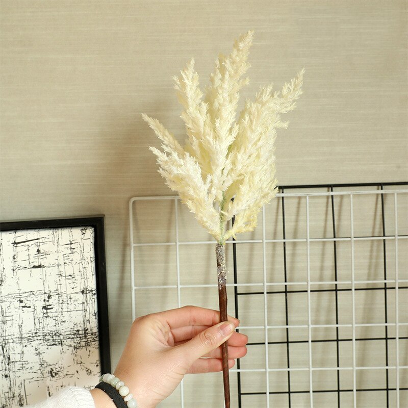 JAROWN Flocking Rime Flower Artificial Plant Wedding Decorations Flores Home Garden Decoration Mariage Sztuczne Kwiaty Flowers: A