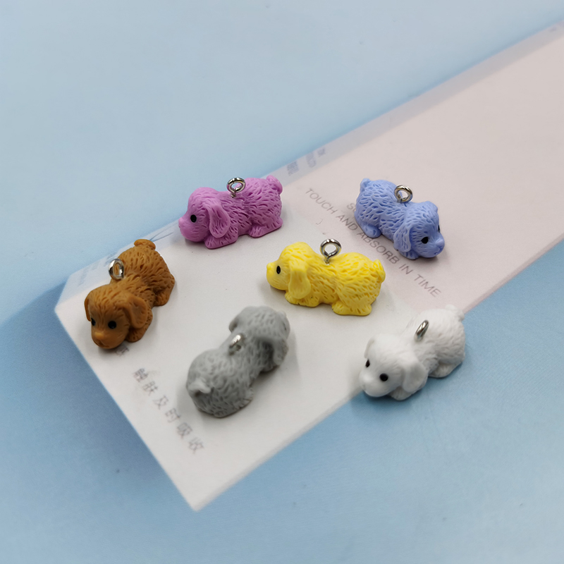 10Pcs Mooie Puppy Hond Pekinees Charms Leuke Dier Hars Hangers Charm Diy Oorbel Armband Sieraden Maken Accessoires C620