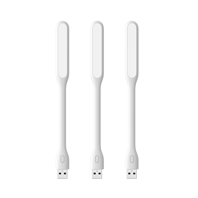 Xiaomi LED Light ZMI USB LED Lamp Adjustable 5V 1.2W Energy-saving LED Lamp for Power Bank Laptop Notebook Bendable Lamp Body: 3PC