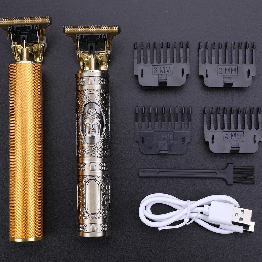 nah dran-schneiden Digitale Friseur Elektrische Haar Haarschneidemaschine Professionelle Barbier Männer Haar Trimmer 0mm T-Klinge Bart haar Haarschneidemaschine