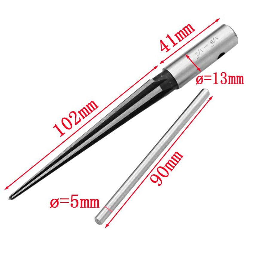 T Handle Reamer, 3-13mm/5-16mm Tapered/Fluted, Bridge Pin Hole Reamer Chamfering Open Guitar Woodworker Luthier Tool