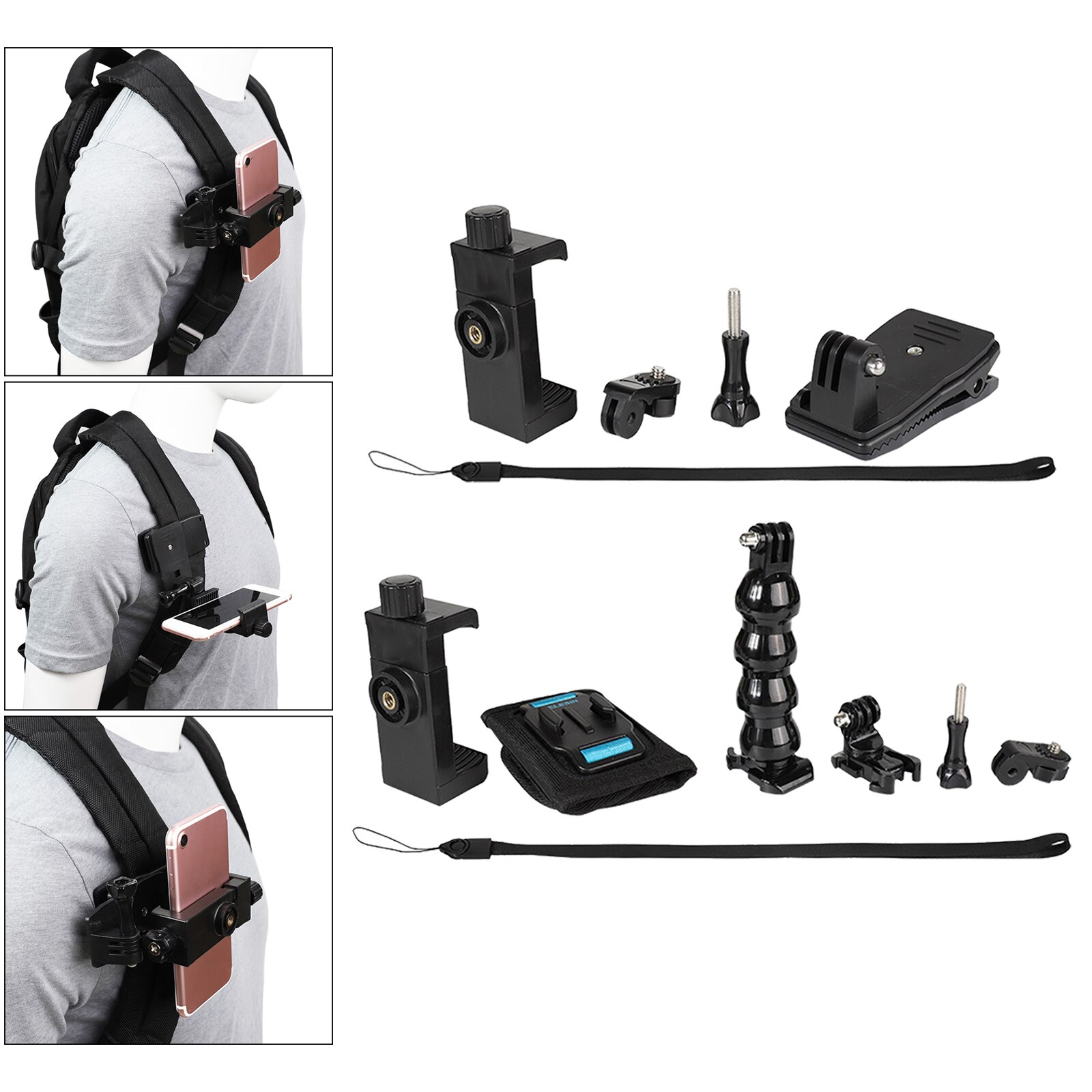 Rugzak Shoulder Strap Mount Houder Telefoon Klem Voor Mobiele Telefoons Max 7"