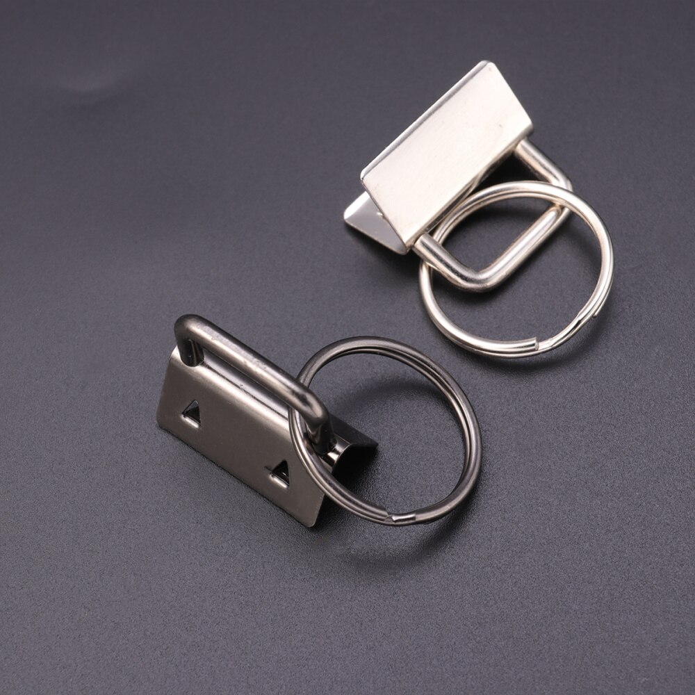30 stücke DIY Stoff Hardware Schlüssel Kette Fob Armband Hardware mit Schlüssel Ring für Lanyard und 1Pc Werkzeug-schlüssel